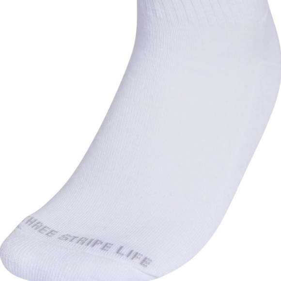 NWT Women's Adidas 3-Pack Cushioned Sport 2.0 High Quarter Socks - Picture 4 of 5